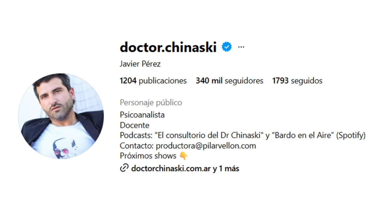 Quién es el Doctor Chinaski, el psicólogo famoso que fue denunciado por delitos sexuales y abuso de poder Quién es el Doctor Chinaski, el psicólogo famoso que fue denunciado por delitos sexuales y abuso de poder