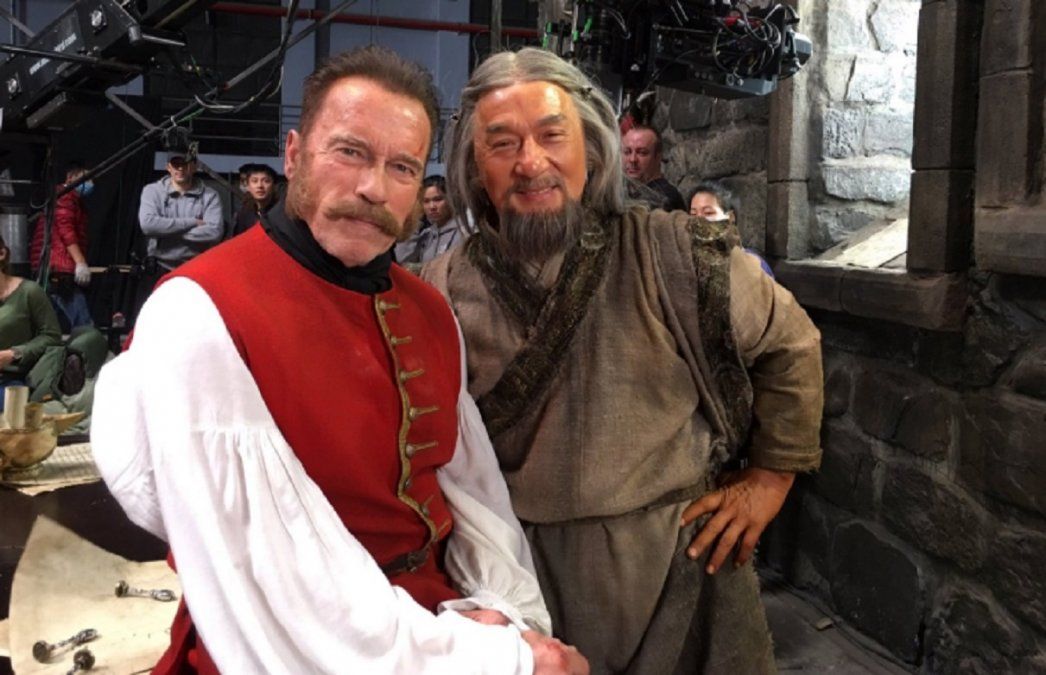 Jackie Chan y Arnold Schwarzenneger,