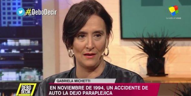 Gabriela Michetti contó cómo fue el accidente que la dejó en silla de ruedas
