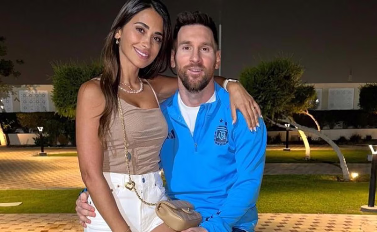 Lionel Messi con su esposa, Antonela Roccuzzo. Lionel Messi con su esposa, Antonela Roccuzzo.