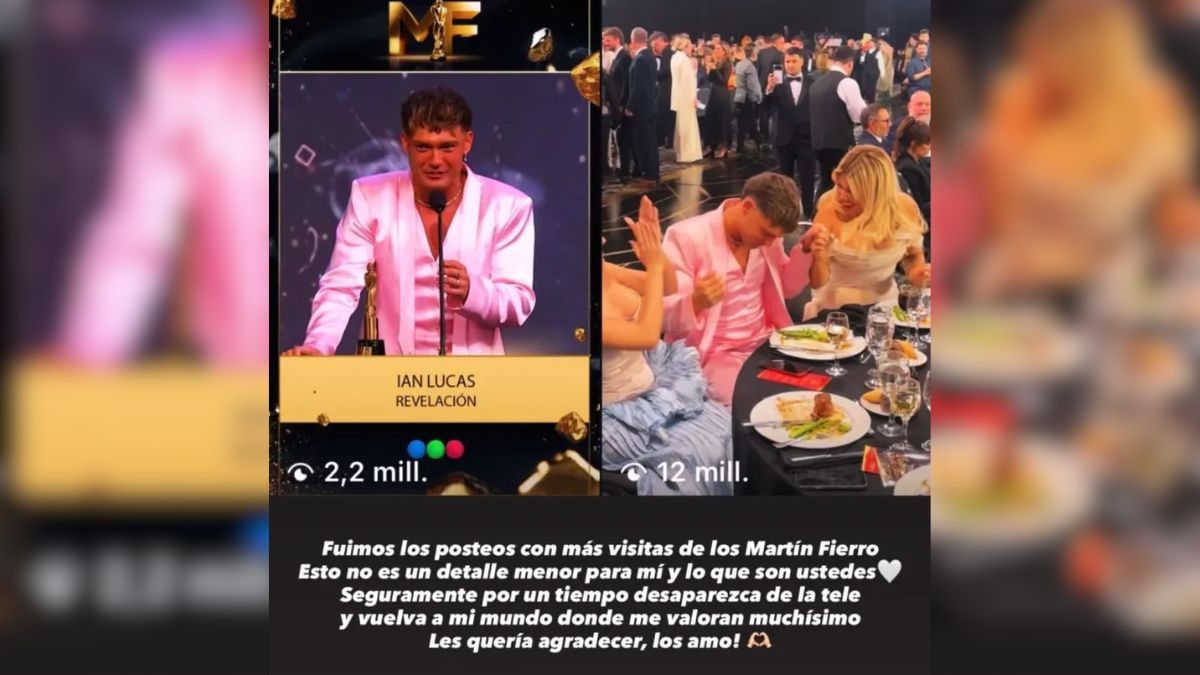 Ian Lucas no se quedó callado tras la noche de los Martín Fierro y apuntó contra Telefe. Ian Lucas no se quedó callado tras la noche de los Martín Fierro y apuntó contra Telefe.