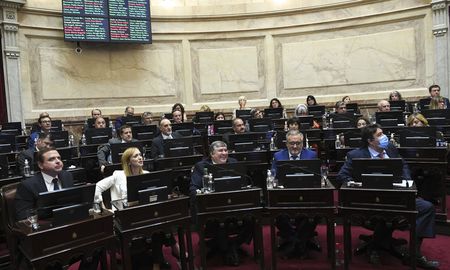 Los tres senadores santafesinos votaron a favor de convertir en ley el acuerdo con el FMI. Los tres senadores santafesinos votaron a favor de convertir en ley el acuerdo con el FMI.