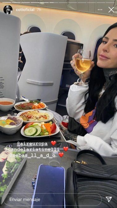 Cande Tinelli y Coti Sorokin, de vacaciones.