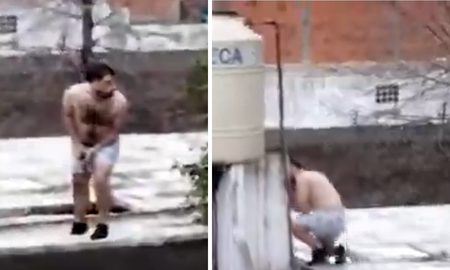 Un hombre salió en calzoncillos y armado para defender a su vecino de un grupo de ladrones en Buenos Aires. Un hombre salió en calzoncillos y armado para defender a su vecino de un grupo de ladrones en Buenos Aires.