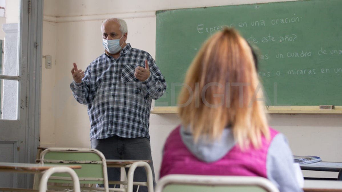 Una postal de las clases durante la pandemia.
