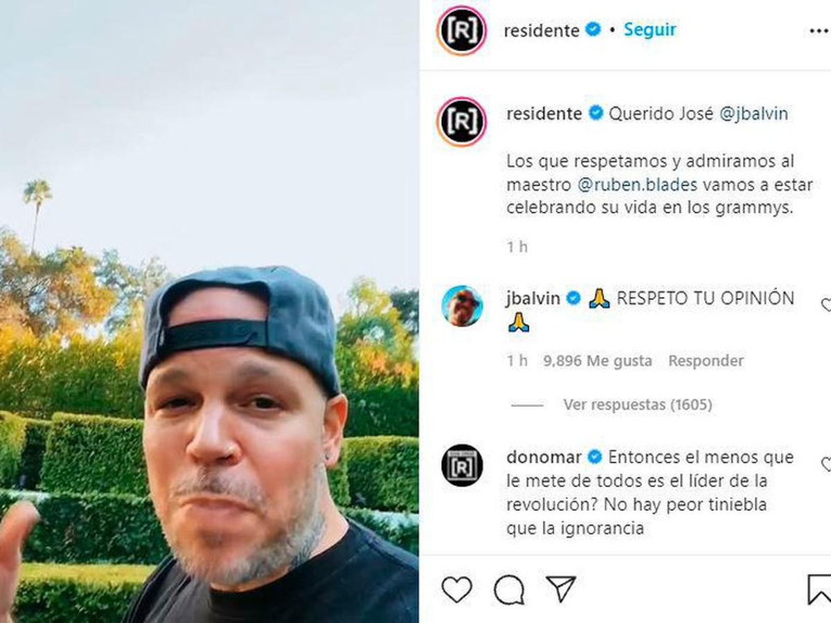 Residente le dejó un mensaje a J Balvin.