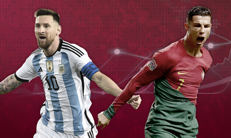 Lionel Messi y Cristiano Ronaldo. Lionel Messi y Cristiano Ronaldo.