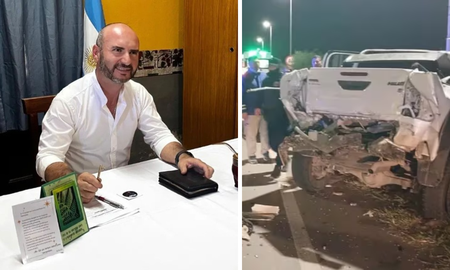El primer intendente libertario de Córdoba protagonizó un fuerte choque. El primer intendente libertario de Córdoba protagonizó un fuerte choque.