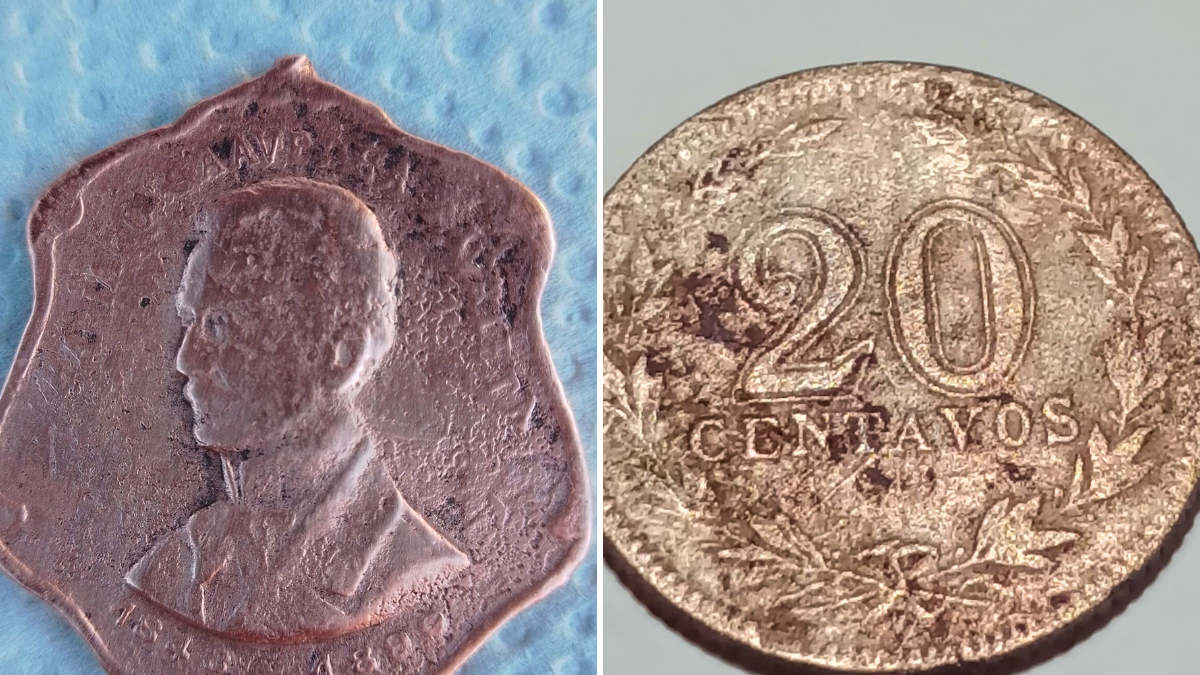 Gran hallazgo de una escuela de San Jerónimo del Sauce: encontraron monedas de más de 200 años.