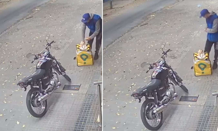 Pidió su cena por delivery y recibió un pedido picoteado: el repartidor se comió una parte Pidió su cena por delivery y recibió un pedido picoteado: el repartidor se comió una parte