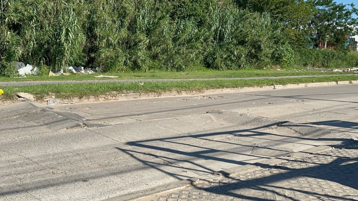 El estado de la calzada preocupa a los vecinos.