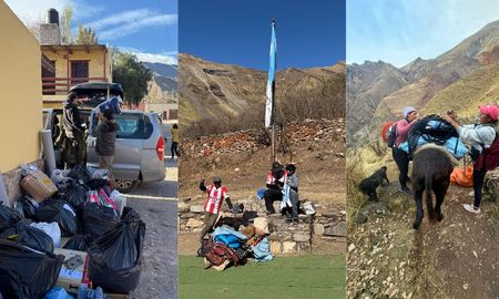 Los amigos de Santa Fe convinan trekking con solidaridad.