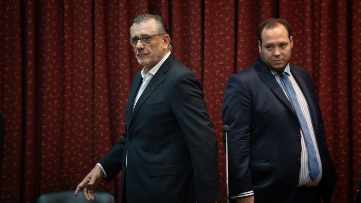 Germán Lerche (izquierda) y su abogado defensor