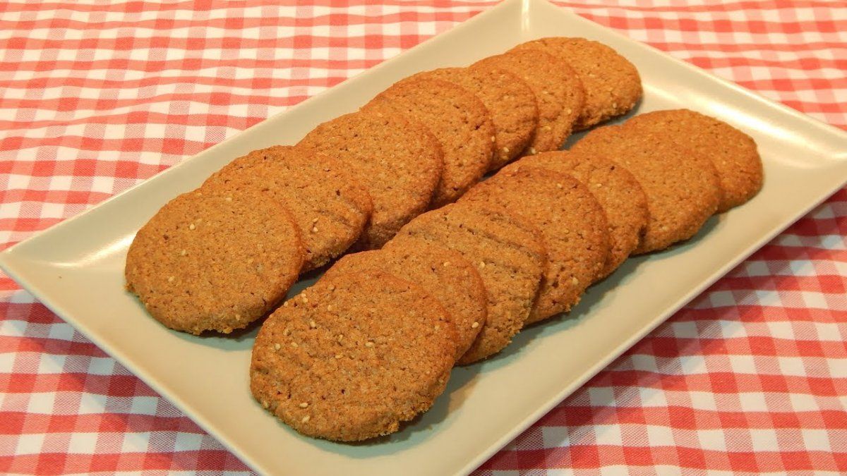 Galletas integrales de naranja.