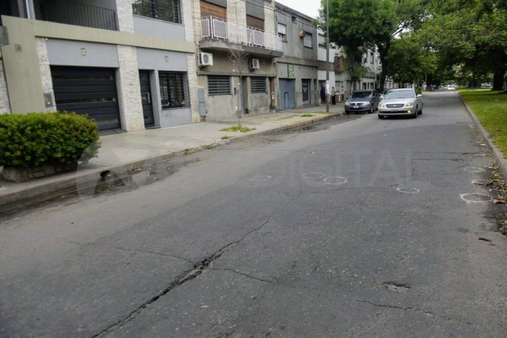 Los impactos de bala. 