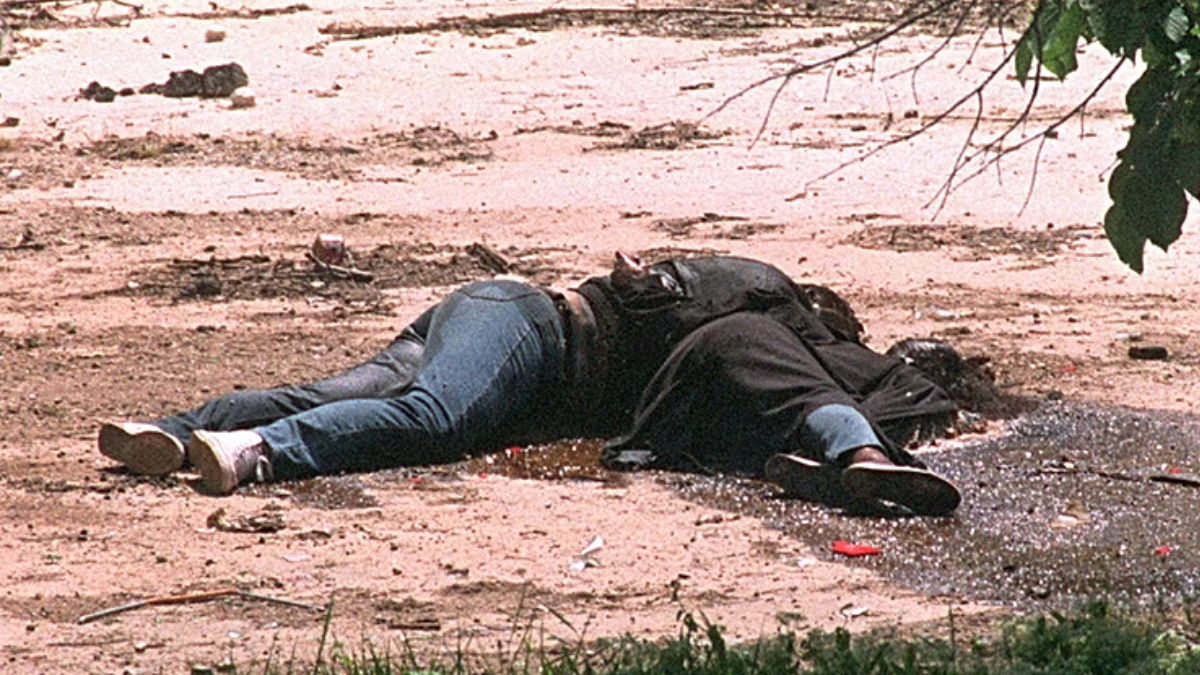 El serbio Boško Brki y su novia bosnia Admira Ismi; fueron asesinados en tierra de nadie en 1993. AP PhotoJerome Delay