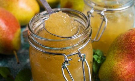 receta facil y rapida de mermelada de peras y manzanas verdes: ¡sin coccion! receta facil y rapida de mermelada de peras y manzanas verdes: ¡sin coccion!