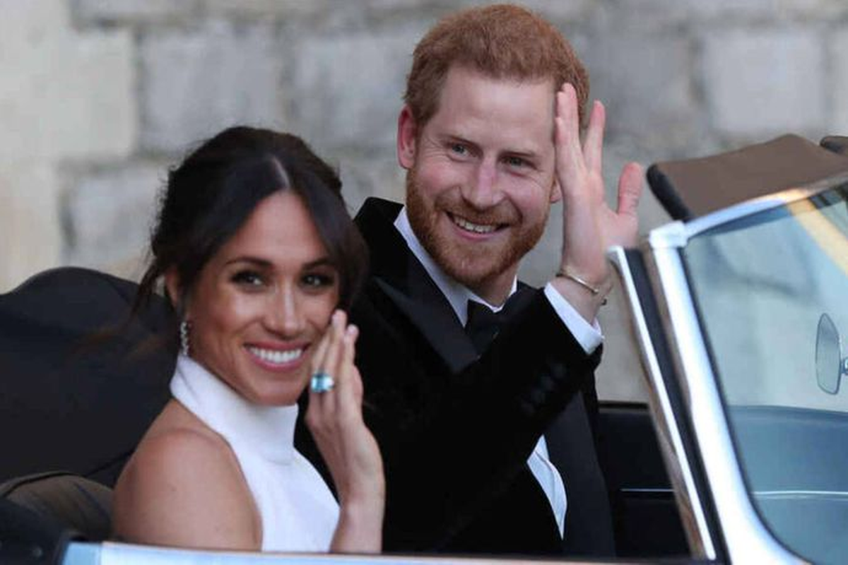 La joya fue lucida por Meghan en su boda.