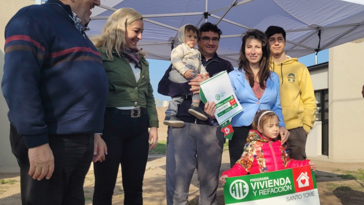 Programa ATE vivienda: entregaron diez nuevas casas y planifican sortear otras 100