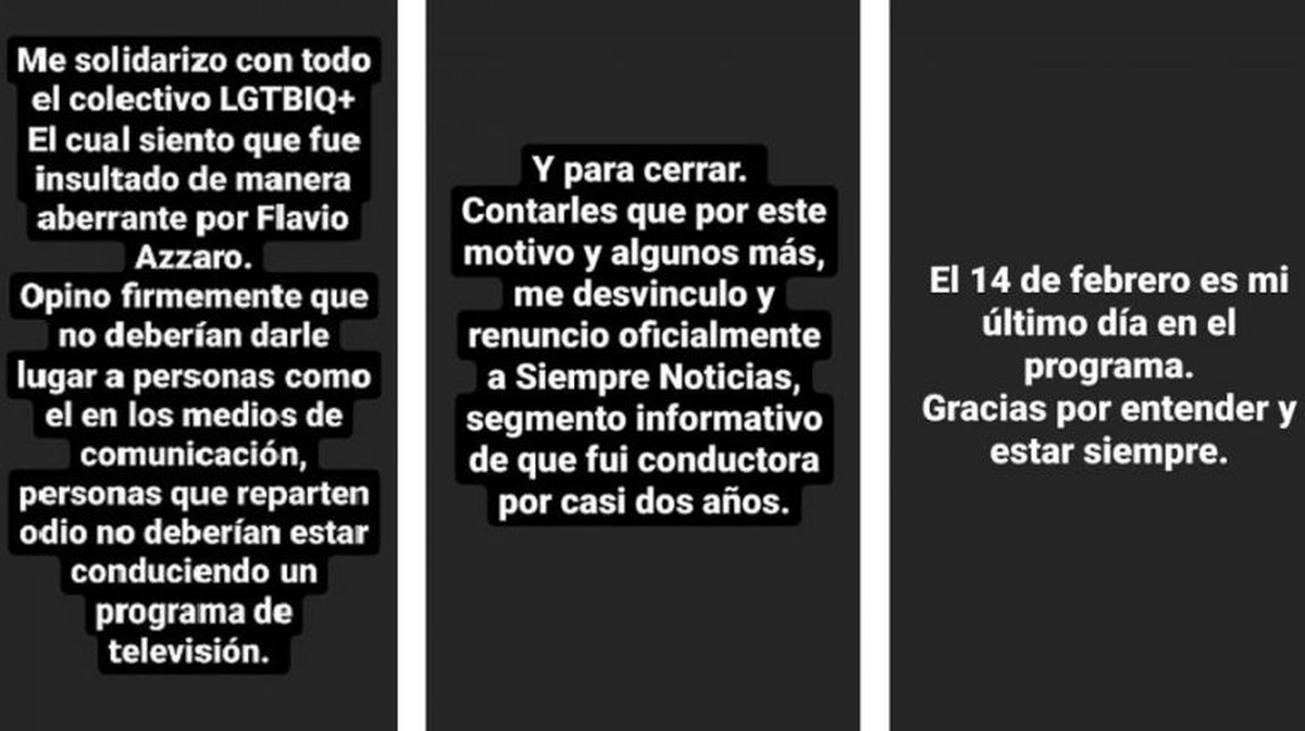 Publicaciones de Mariana Diarco en Instagram.