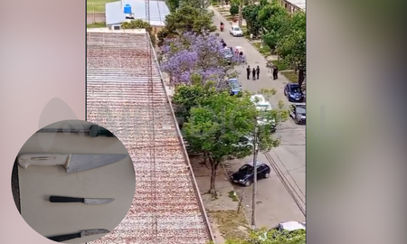 Barrio El Pozo: cuatro personas trasladadas y tres cuchillos secuestrados. Barrio El Pozo: cuatro personas trasladadas y tres cuchillos secuestrados.