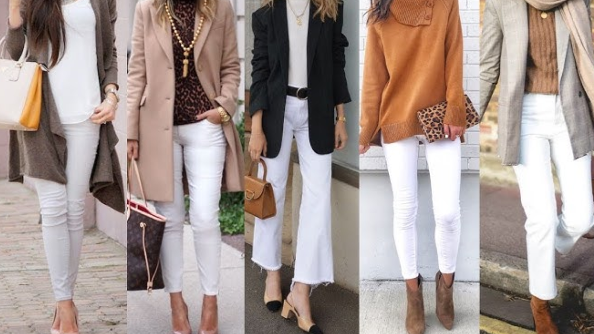 Jean blanco invierno. Jean blanco invierno.