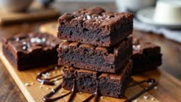 Receta de brownie de chocolate y frambuesa.