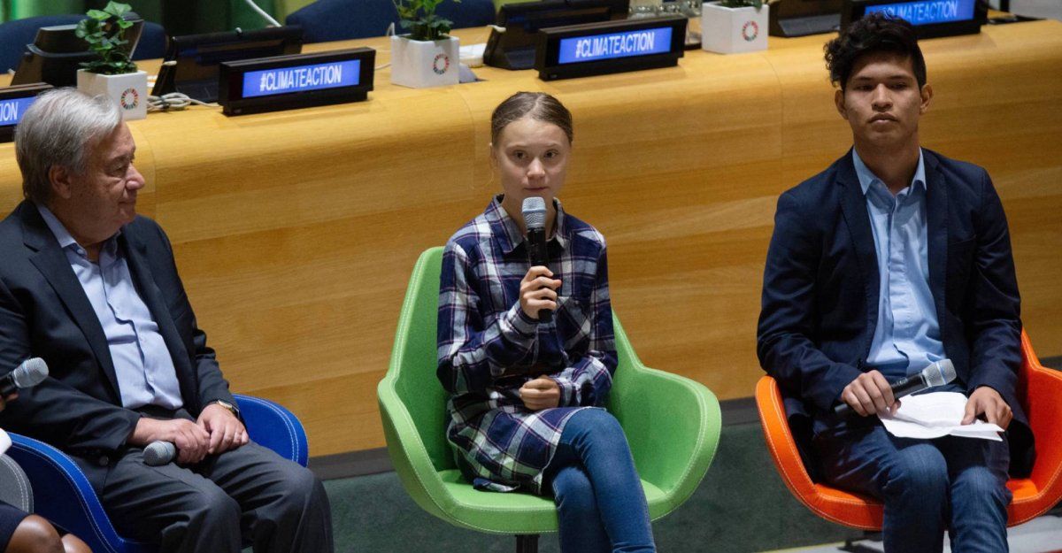 Quién es Bruno Rodríguez, el joven argentino que habló junto a Greta Thunberg en la ONU