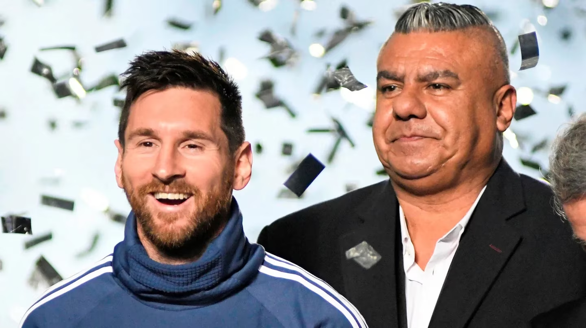 Claudio Tapia y Lionel Messi. Claudio Tapia y Lionel Messi.
