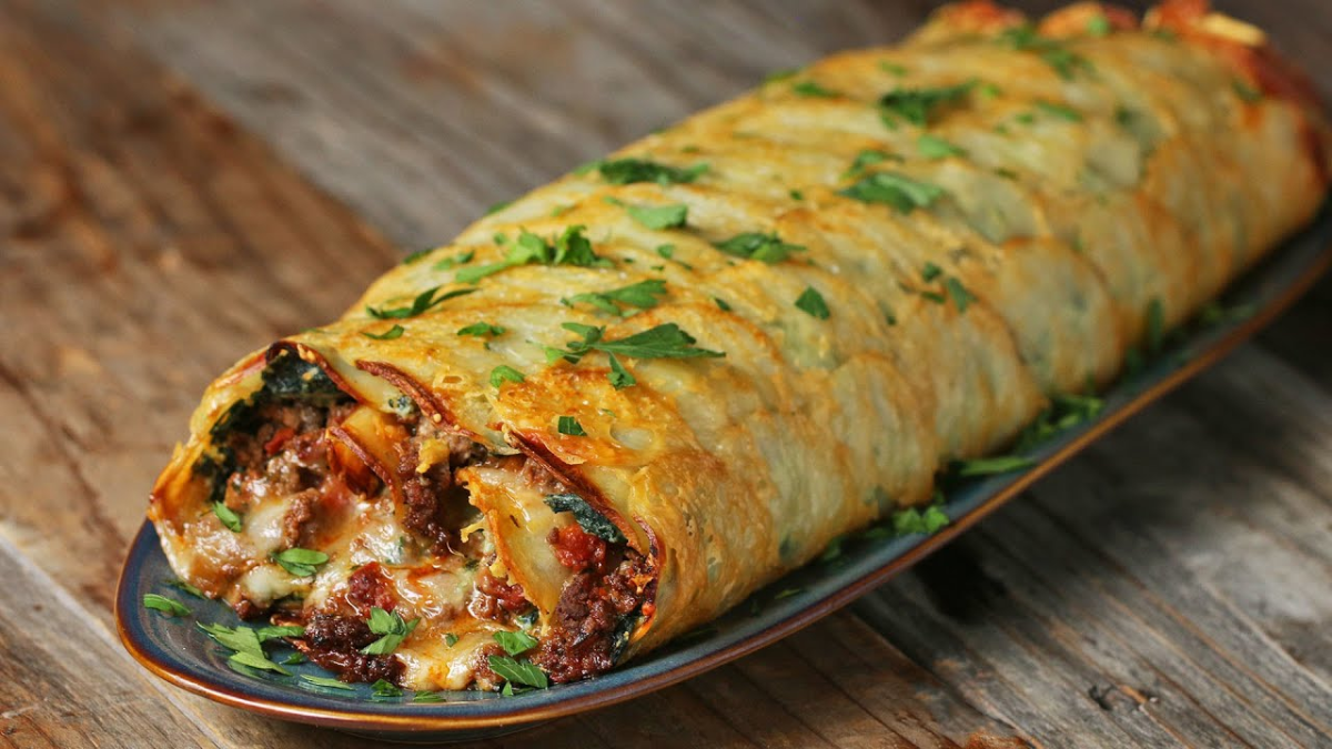 Roll de papas y carne: una receta fácil y económica para hacer cuando quieras