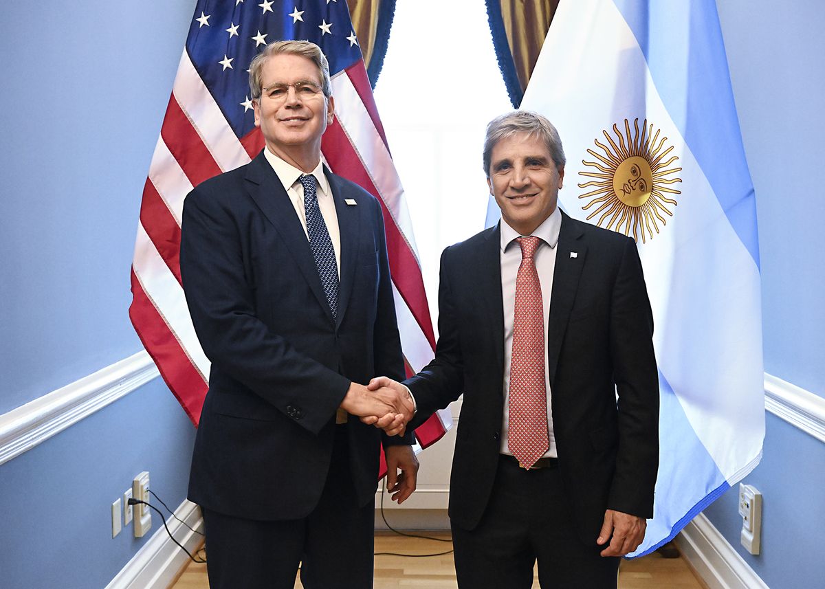 Scott Bessent y Luis Caputo.