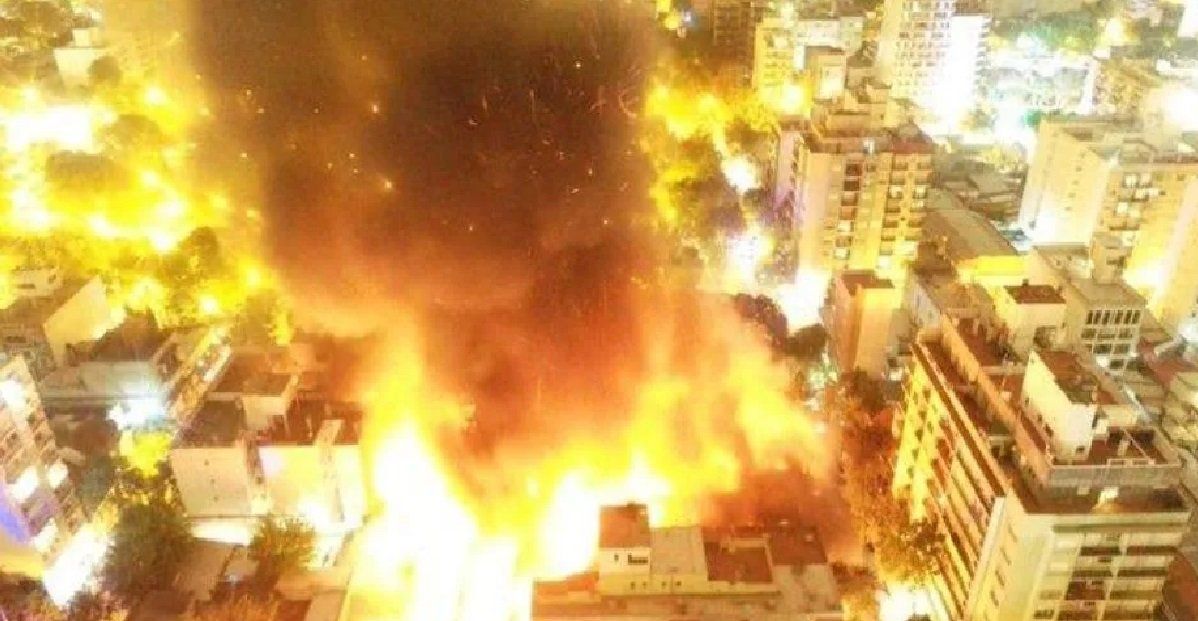 Incendio en una distribuidora mayorista de Mar del Plata
