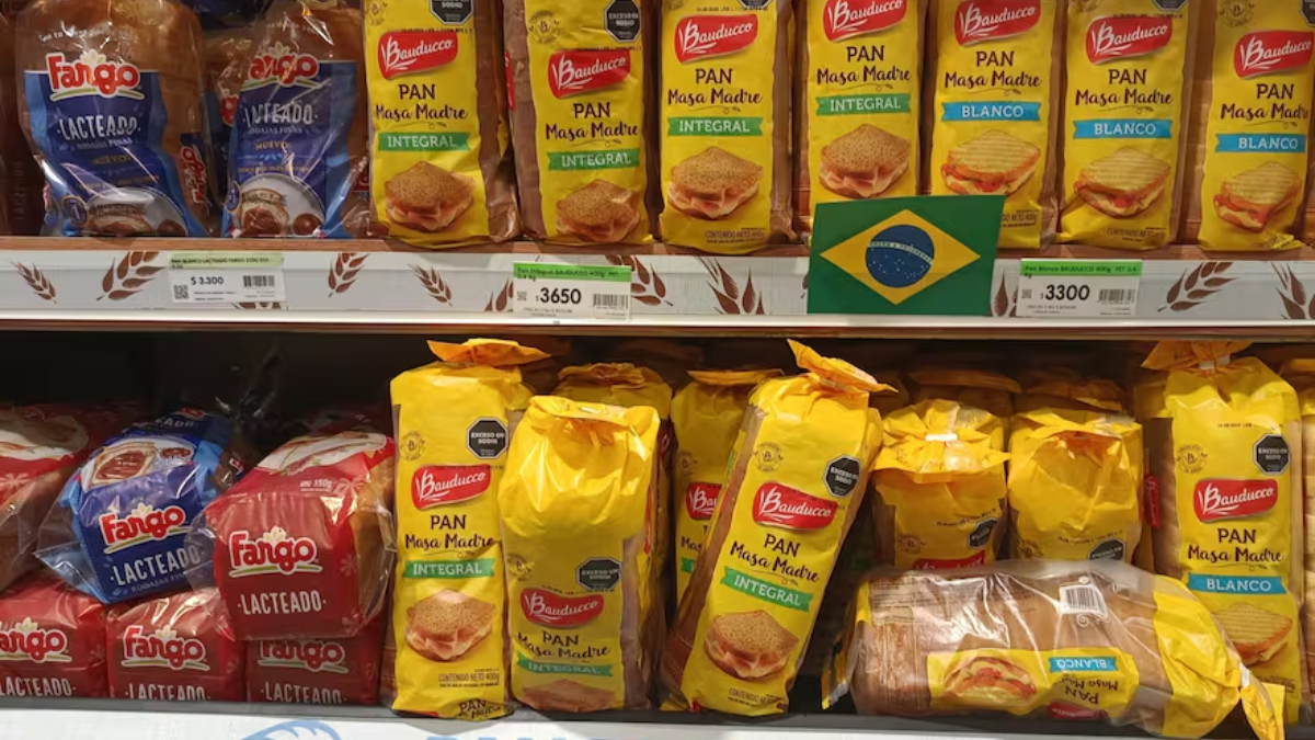 Pan lactal de Brasil a la Argentina. Pan lactal de Brasil a la Argentina.