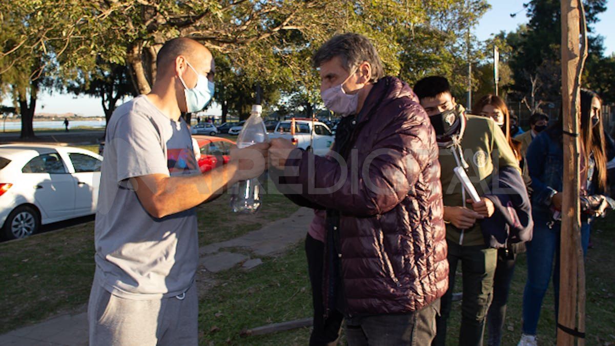 Luis Mino junto a Walter Sueldo.