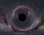 la nasa realizo una simulacion de un agujero negro distorsionando el espacio-tiempo
