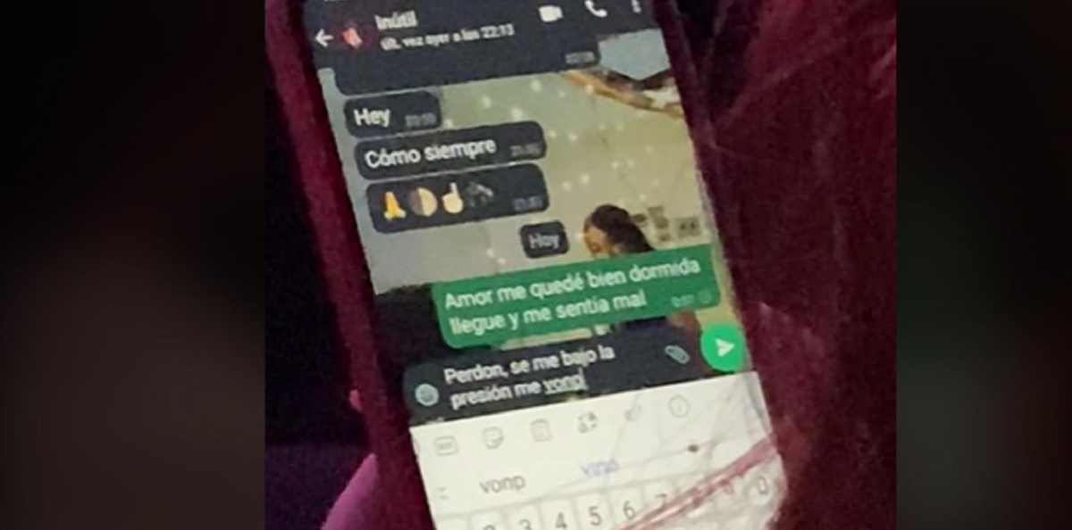 Le mintió a su novio por WhatsApp pero se supo la verdad y mostraron dónde estaba: Amor