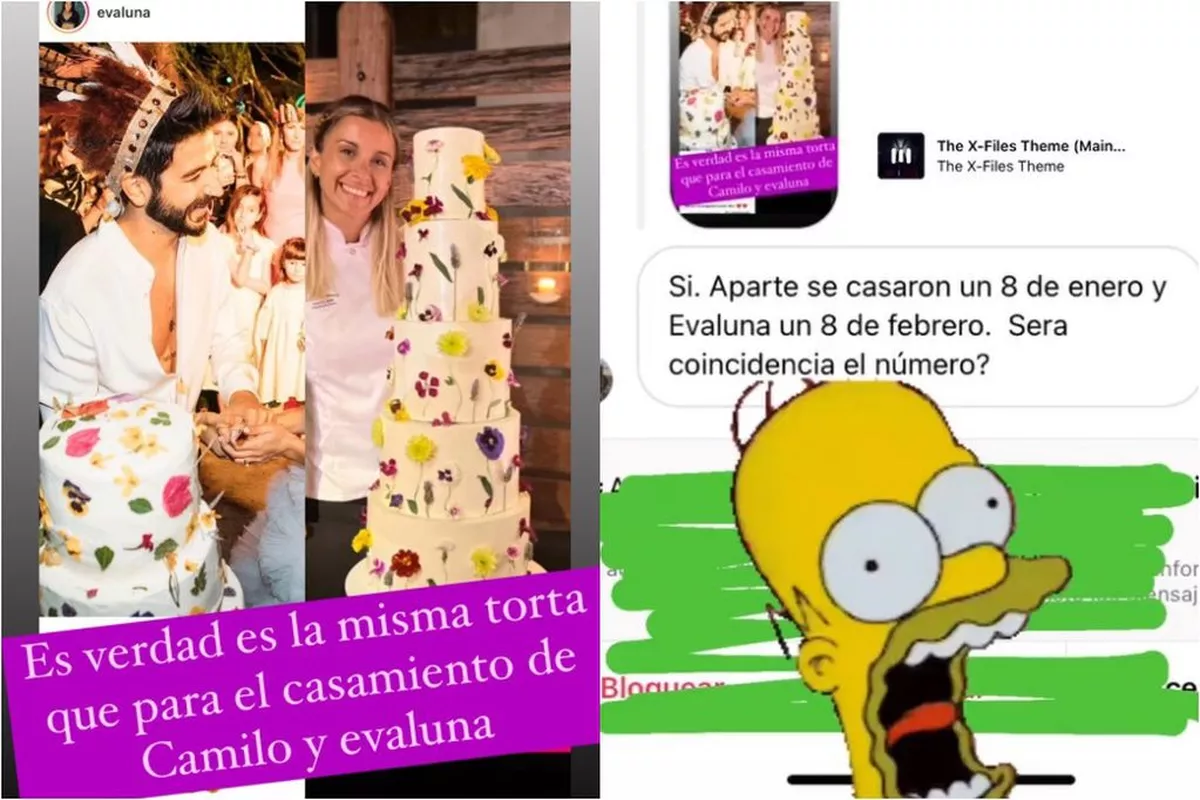 La torta que pidieron para el casamiento de Stefi Roitman y Ricky Montaner.