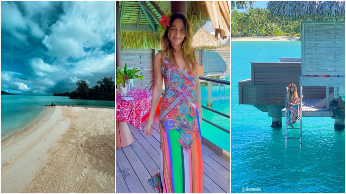 Lozano viajó junto a su marido Jorge “Corcho” Rodríguez y su hija Antonia