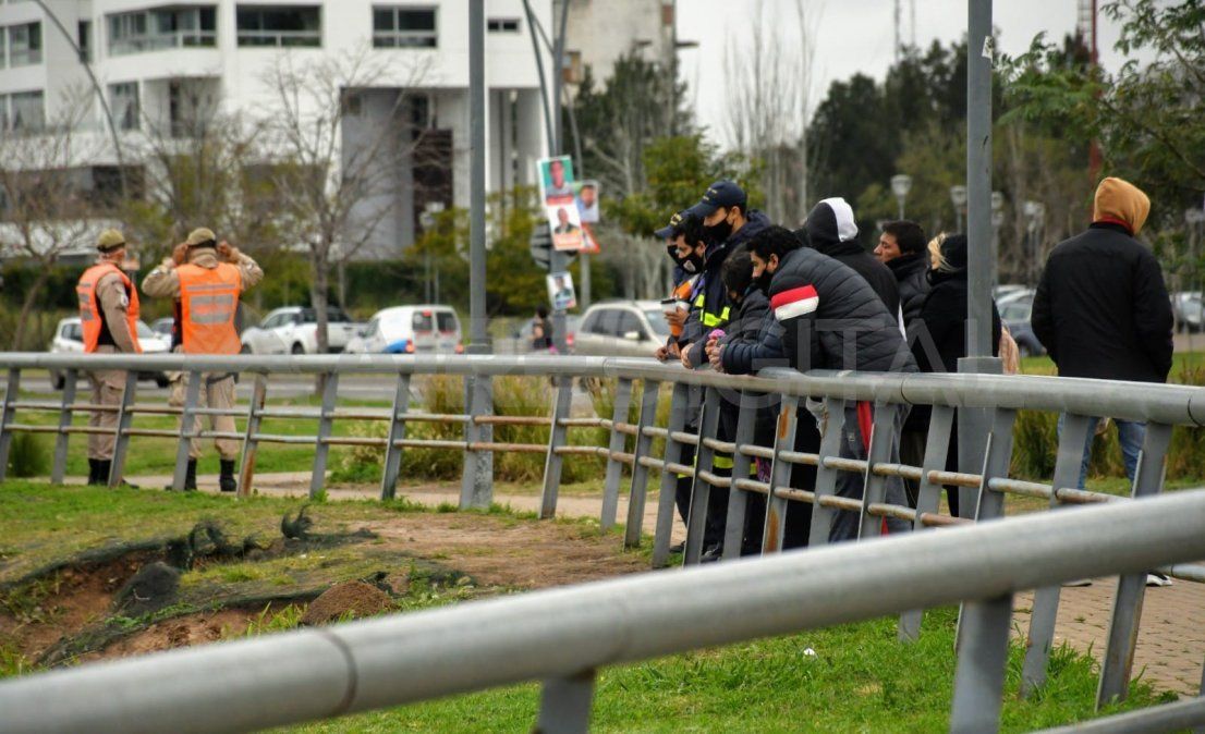 La costanera de Rosario este martes.