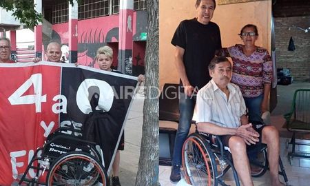 restauraron una silla de ruedas para un hombre que conocieron en la final de la sudamericana
