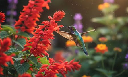 Qué significa que un colibrí visite tu jardín, según algunas creencias.