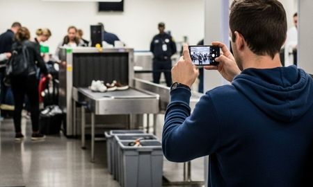 No está permitido sacar fotos en distintos lugares de un aeropuerto. No está permitido sacar fotos en distintos lugares de un aeropuerto.