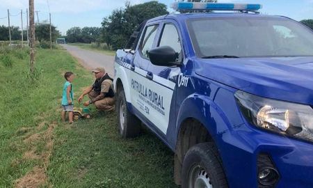 La Policía ubicó la vivienda del niño perdido. La Policía ubicó la vivienda del niño perdido.
