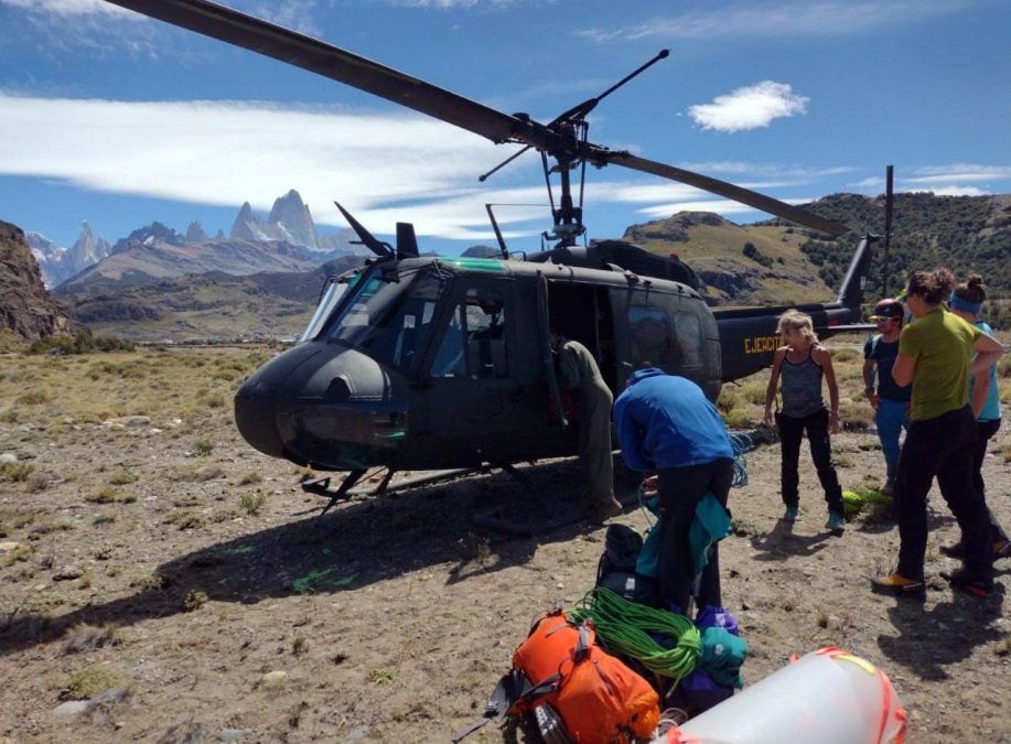 El accidente que sufrieron los montañistas es el segundo que se produce en el Chaltén en menos de un mes.