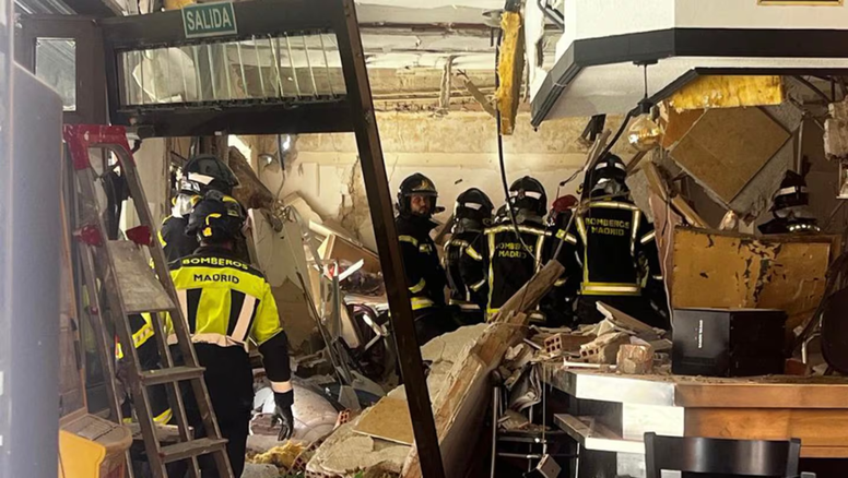 Una explosión en un bar de Madrid dejó 25 heridos y graves daños en viviendas