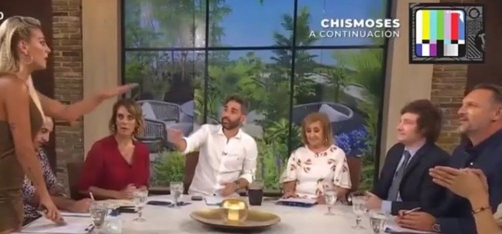 Sol Pérez abandonó el estudio tras cruzarse con Javier Milei y David Kavlin