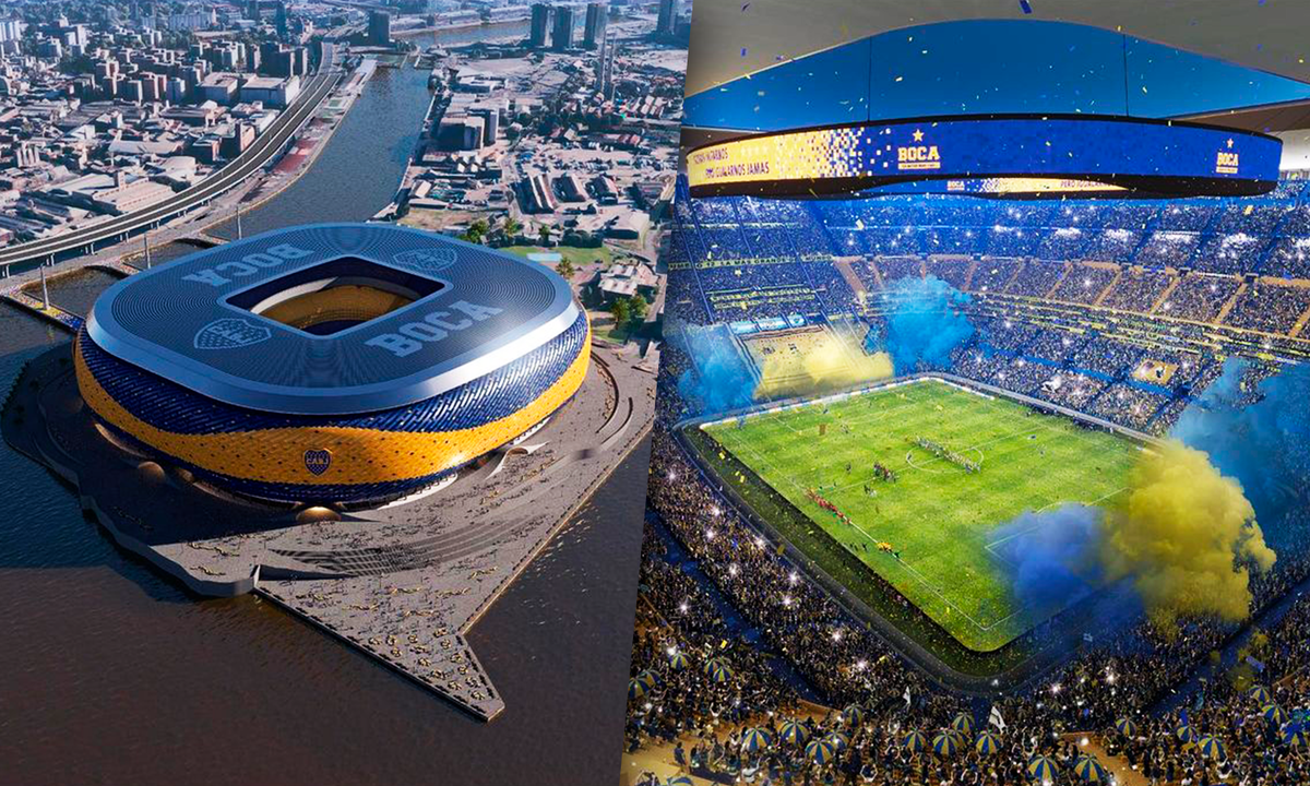 Para más de 100.000 espectadores: la nueva Bombonera para los hinchas de Boca.