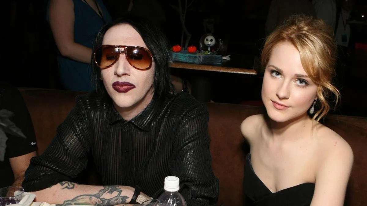 Evan Rachel Wood y Marilyn Manson.