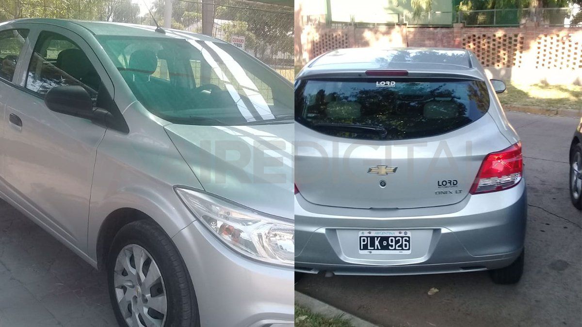 El automóvil robado: Chevrolet Onix 2016 Patente PLK 926