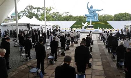 Nagasaki conmemoró hoy 76 años del bombardeo nuclear estadounidense